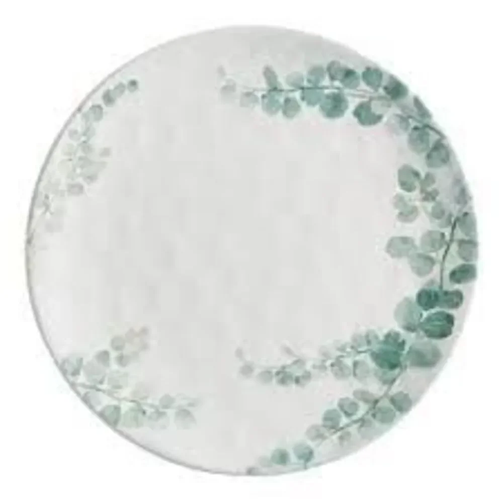 Pier 1 Imports Hushed Harvest Green Eucalyptus Foliage Replacement Salad Plate